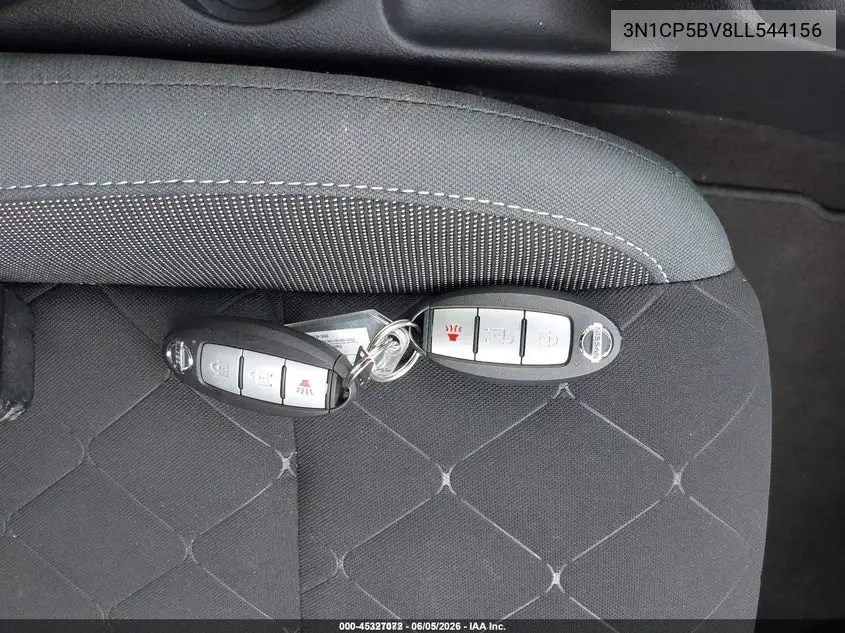 2020 Nissan Kicks S Xtronic Cvt VIN: 3N1CP5BV8LL544156 Lot: 45327072