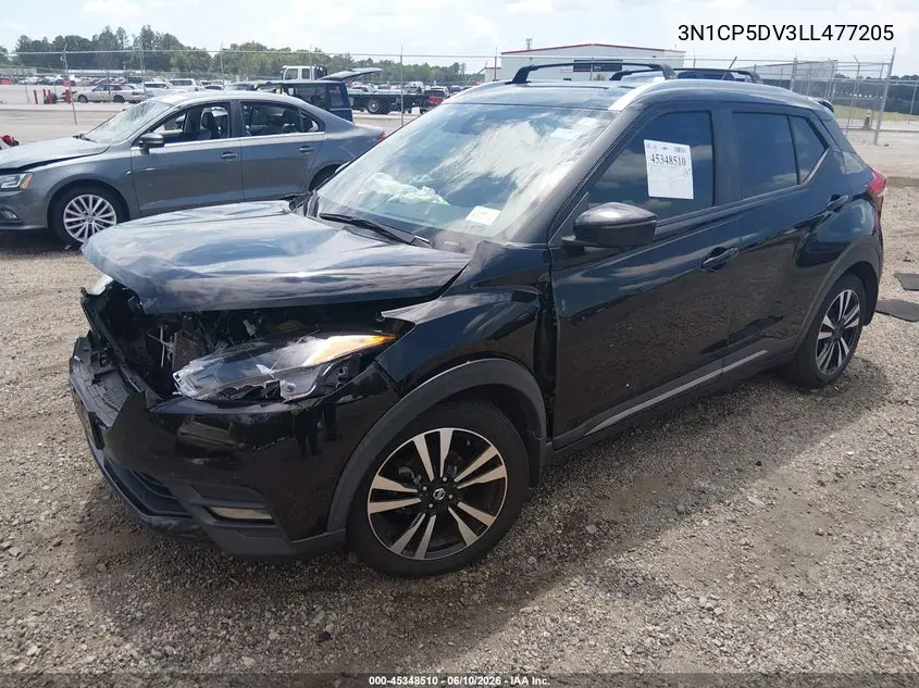 2020 Nissan Kicks Sr Xtronic Cvt VIN: 3N1CP5DV3LL477205 Lot: 45348510