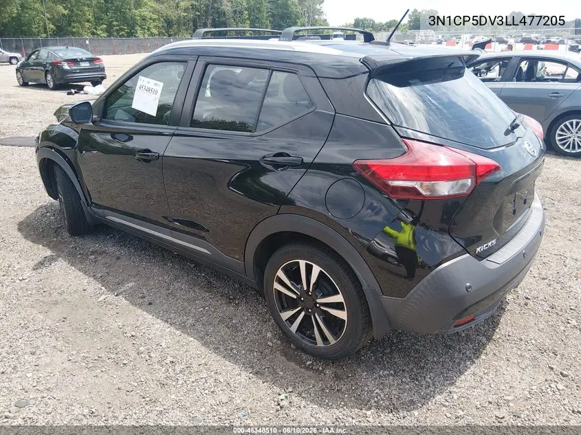 2020 Nissan Kicks Sr Xtronic Cvt VIN: 3N1CP5DV3LL477205 Lot: 45348510