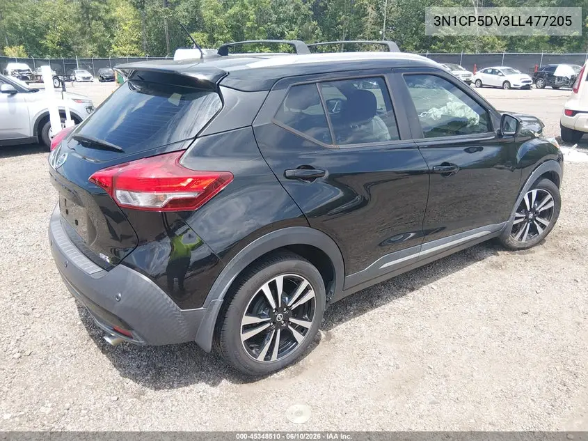 2020 Nissan Kicks Sr Xtronic Cvt VIN: 3N1CP5DV3LL477205 Lot: 45348510