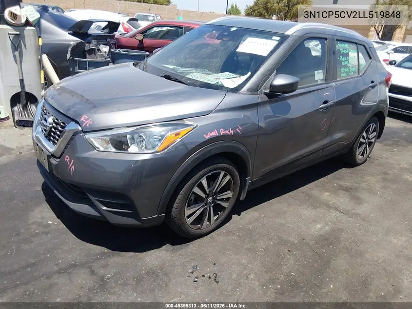 2020 Nissan Kicks Sv Xtronic Cvt VIN: 3N1CP5CV2LL519848 Lot: 45355313
