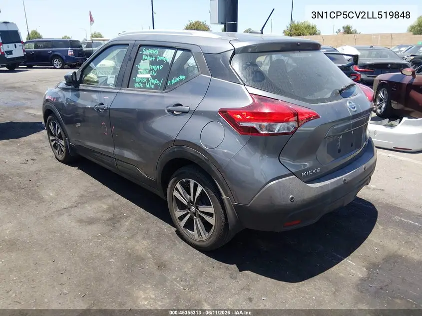 2020 Nissan Kicks Sv Xtronic Cvt VIN: 3N1CP5CV2LL519848 Lot: 45355313