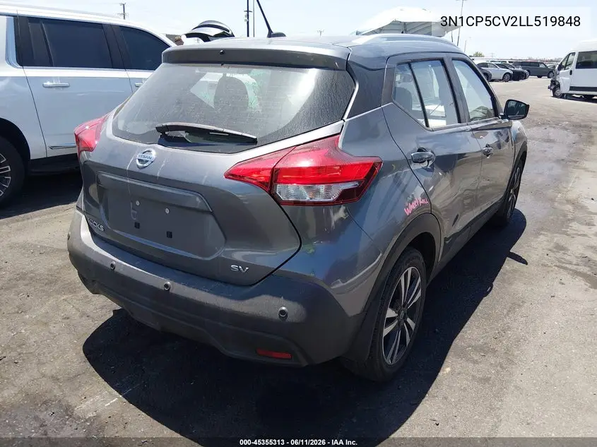 2020 Nissan Kicks Sv Xtronic Cvt VIN: 3N1CP5CV2LL519848 Lot: 45355313