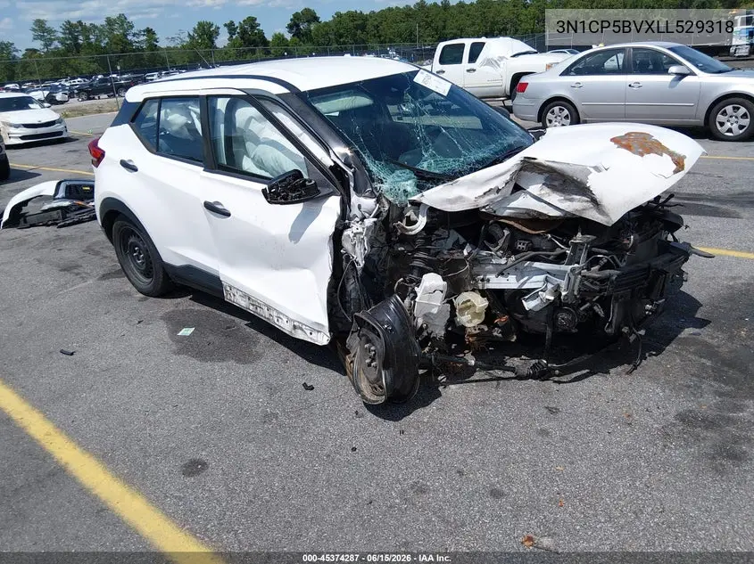 2020 Nissan Kicks S Xtronic Cvt VIN: 3N1CP5BVXLL529318 Lot: 45374287