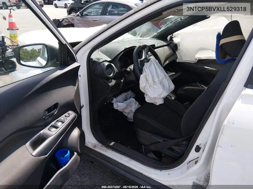 2020 Nissan Kicks S Xtronic Cvt VIN: 3N1CP5BVXLL529318 Lot: 45374287