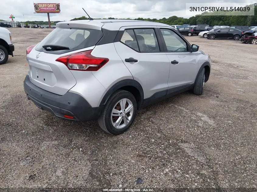 2020 Nissan Kicks S Xtronic Cvt VIN: 3N1CP5BV4LL544039 Lot: 45408545