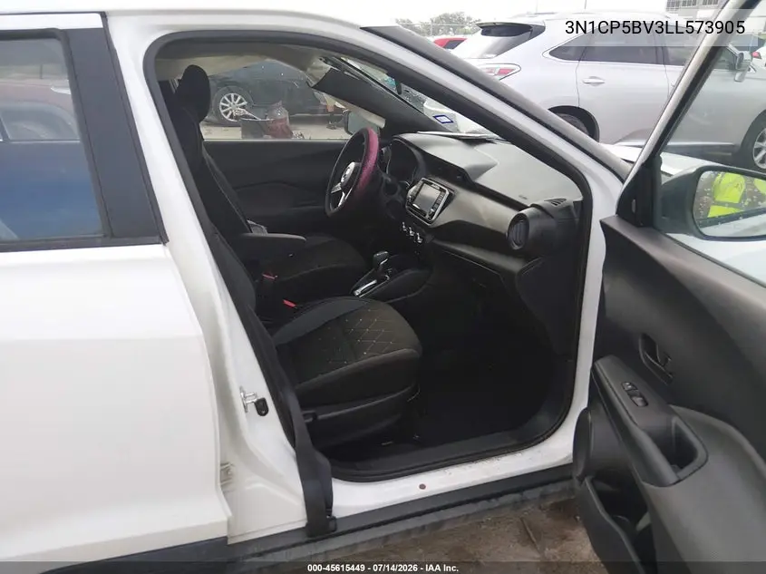 2020 Nissan Kicks S Xtronic Cvt VIN: 3N1CP5BV3LL573905 Lot: 45615449