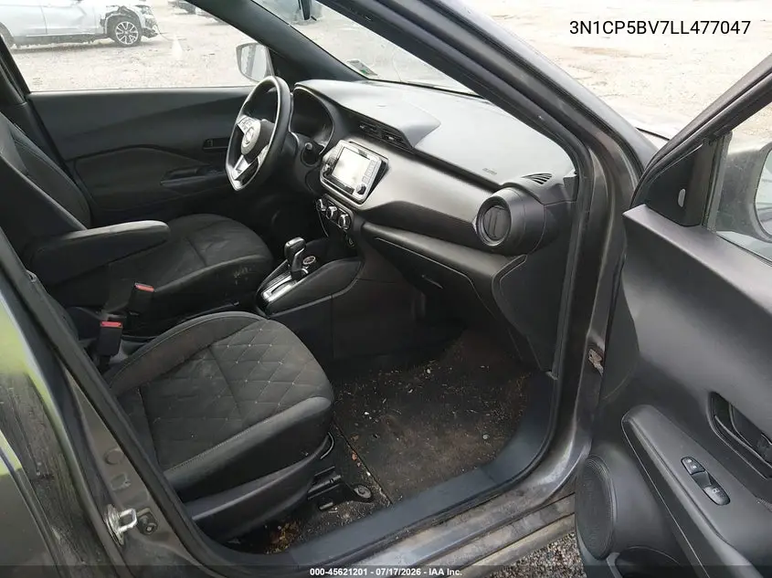 2020 Nissan Kicks S Xtronic Cvt VIN: 3N1CP5BV7LL477047 Lot: 45621201
