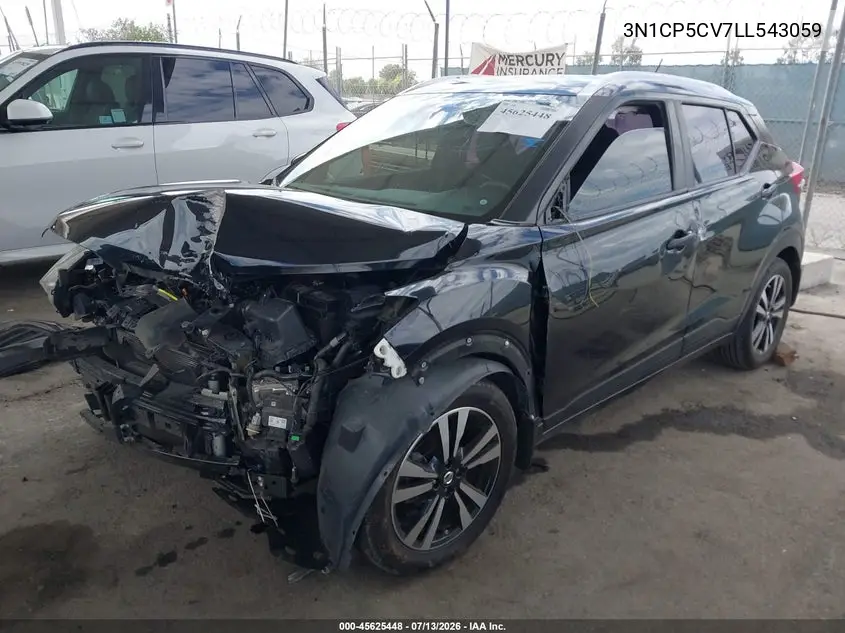 2020 Nissan Kicks Sv Xtronic Cvt VIN: 3N1CP5CV7LL543059 Lot: 45625448