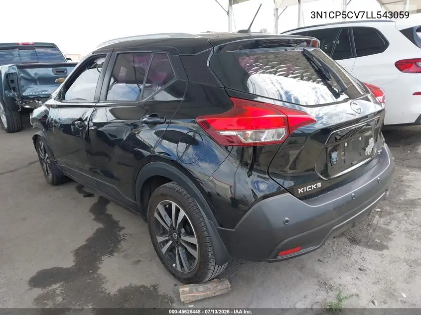 2020 Nissan Kicks Sv Xtronic Cvt VIN: 3N1CP5CV7LL543059 Lot: 45625448