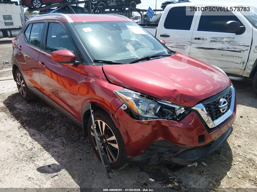 2020 Nissan Kicks Sv Xtronic Cvt VIN: 3N1CP5CV6LL573783 Lot: 45659291