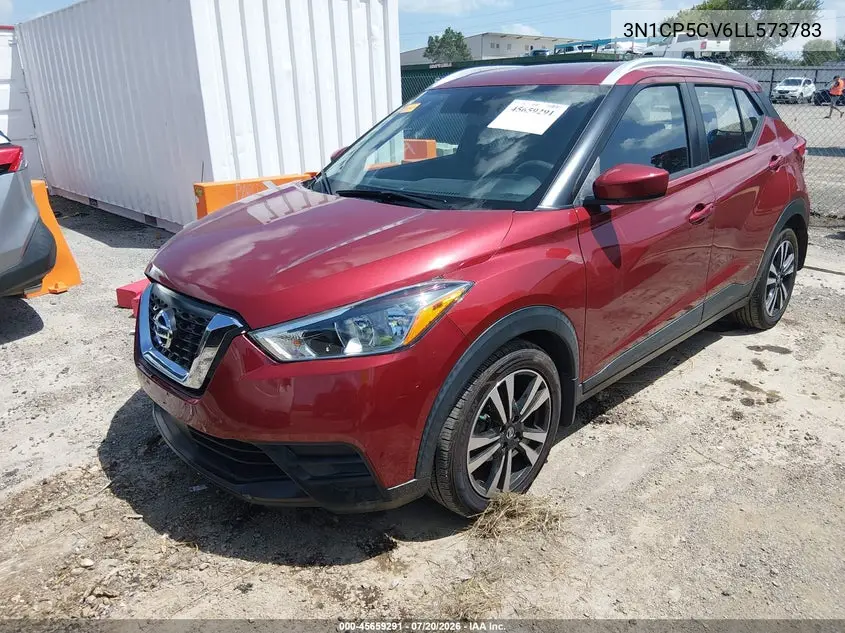 2020 Nissan Kicks Sv Xtronic Cvt VIN: 3N1CP5CV6LL573783 Lot: 45659291
