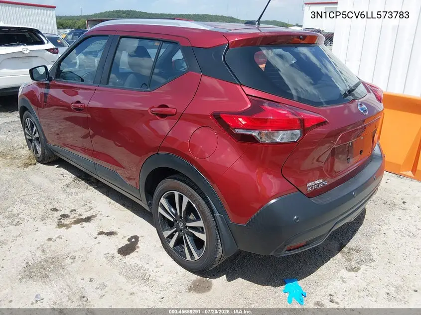 2020 Nissan Kicks Sv Xtronic Cvt VIN: 3N1CP5CV6LL573783 Lot: 45659291