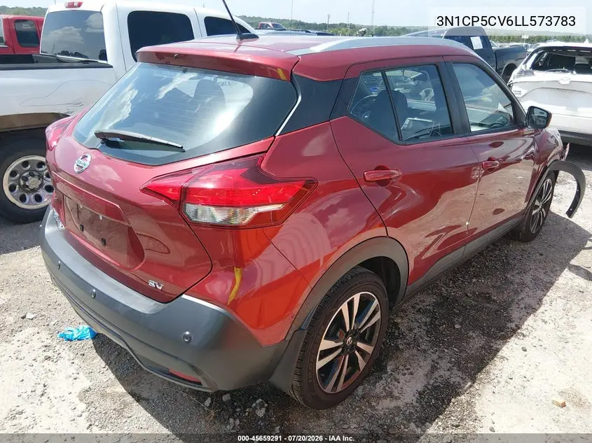2020 Nissan Kicks Sv Xtronic Cvt VIN: 3N1CP5CV6LL573783 Lot: 45659291