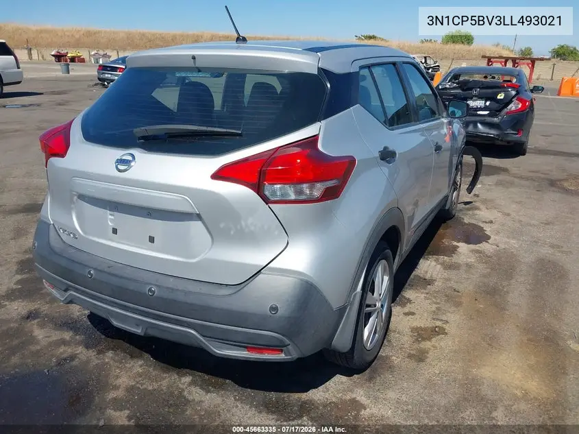2020 Nissan Kicks S Xtronic Cvt VIN: 3N1CP5BV3LL493021 Lot: 45663335