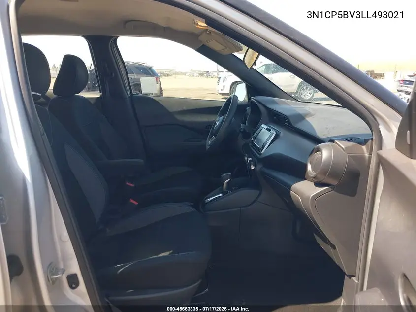 2020 Nissan Kicks S Xtronic Cvt VIN: 3N1CP5BV3LL493021 Lot: 45663335