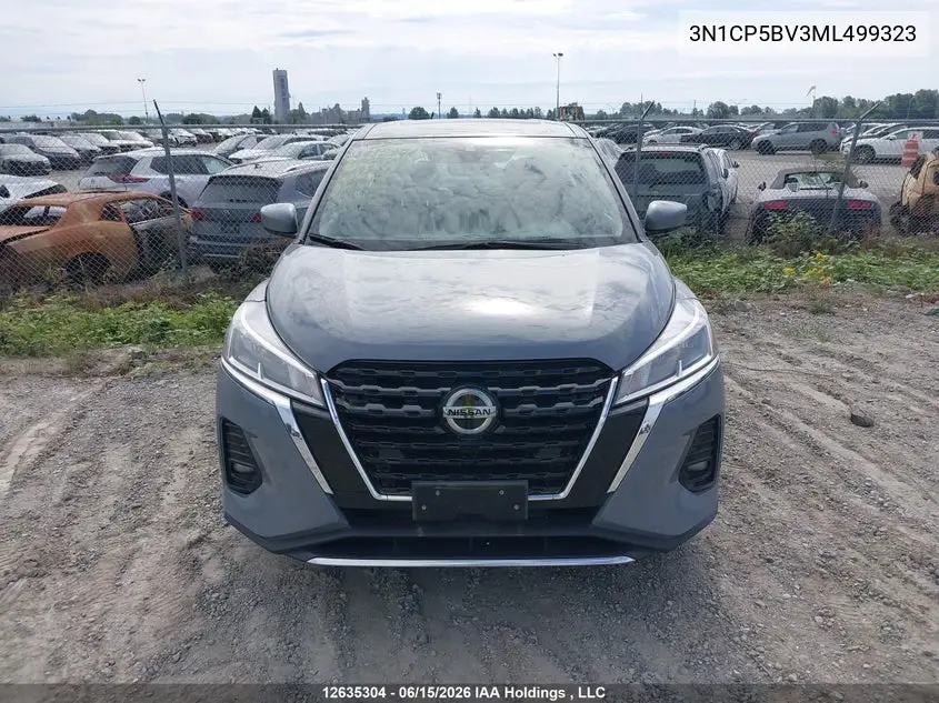 2021 Nissan Kicks S VIN: 3N1CP5BV3ML499323 Lot: 12635304