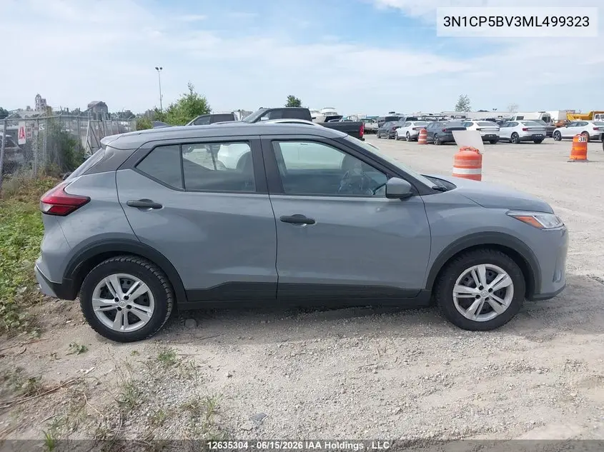 2021 Nissan Kicks S VIN: 3N1CP5BV3ML499323 Lot: 12635304