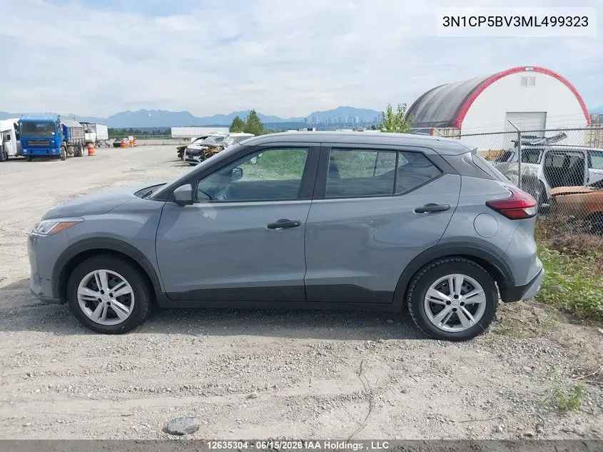 2021 Nissan Kicks S VIN: 3N1CP5BV3ML499323 Lot: 12635304