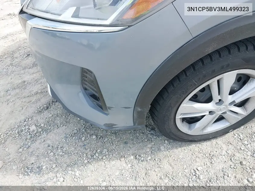 2021 Nissan Kicks S VIN: 3N1CP5BV3ML499323 Lot: 12635304