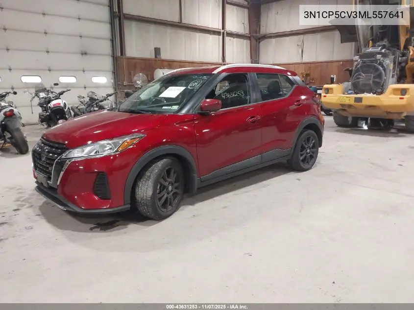 3N1CP5CV3ML557641 2021 Nissan Kicks Sv Xtronic Cvt