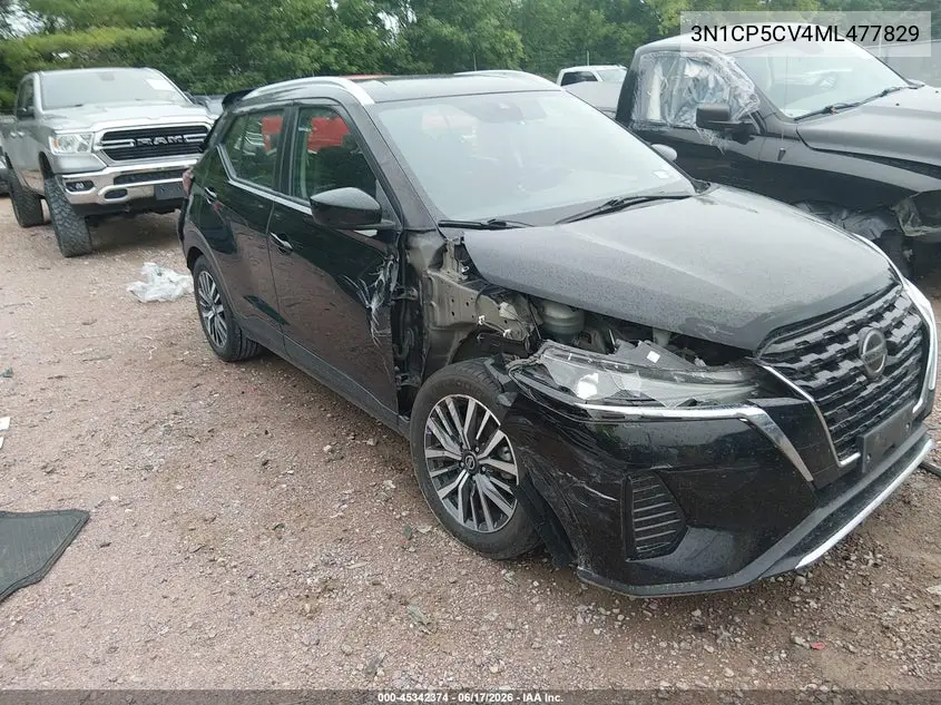 2021 Nissan Kicks Sv Xtronic Cvt VIN: 3N1CP5CV4ML477829 Lot: 45342374