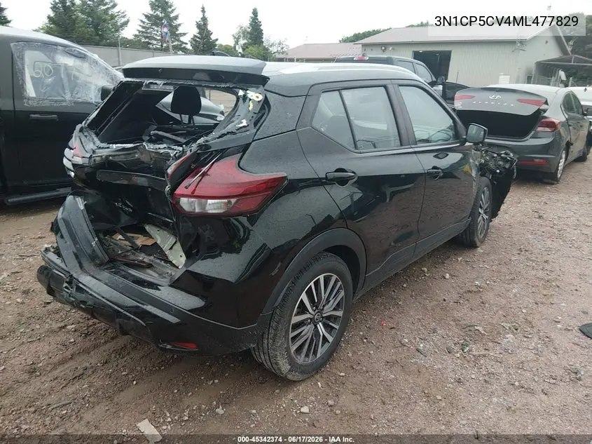 2021 Nissan Kicks Sv Xtronic Cvt VIN: 3N1CP5CV4ML477829 Lot: 45342374