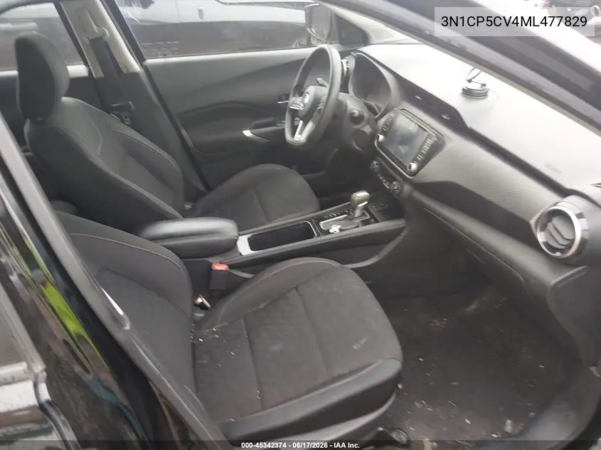 2021 Nissan Kicks Sv Xtronic Cvt VIN: 3N1CP5CV4ML477829 Lot: 45342374