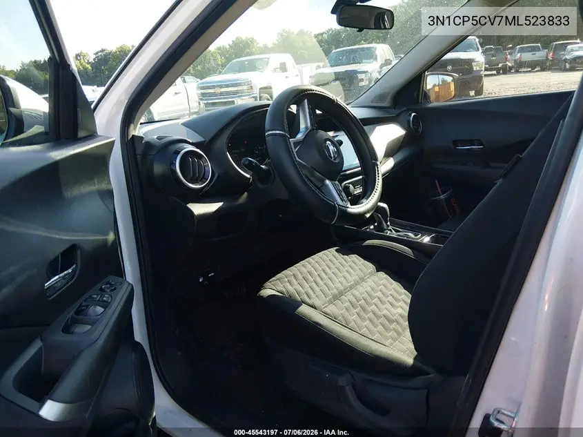 2021 Nissan Kicks Sv Xtronic Cvt VIN: 3N1CP5CV7ML523833 Lot: 45543197