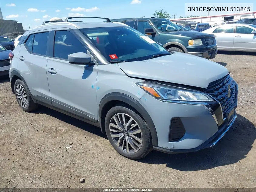 2021 Nissan Kicks Sv Xtronic Cvt VIN: 3N1CP5CV8ML513845 Lot: 45555650