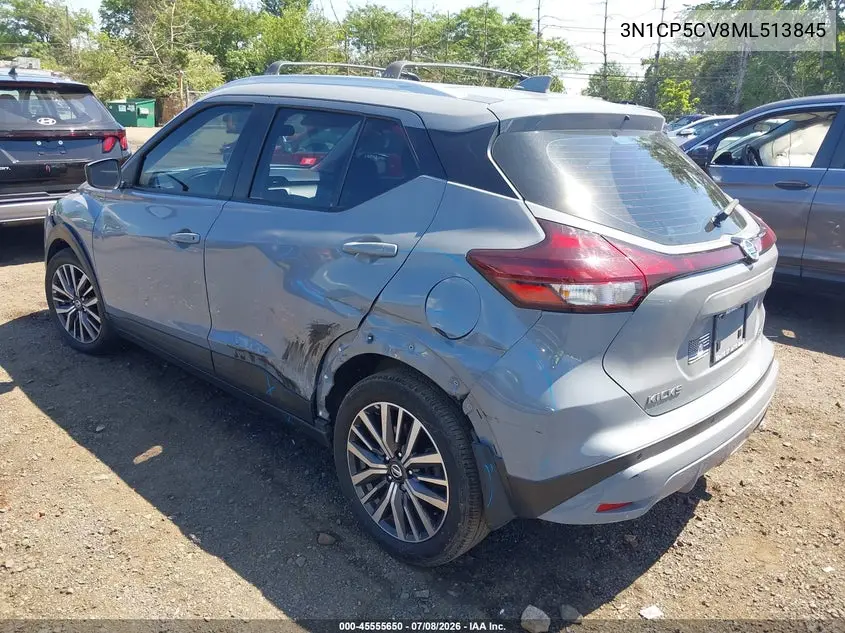 2021 Nissan Kicks Sv Xtronic Cvt VIN: 3N1CP5CV8ML513845 Lot: 45555650
