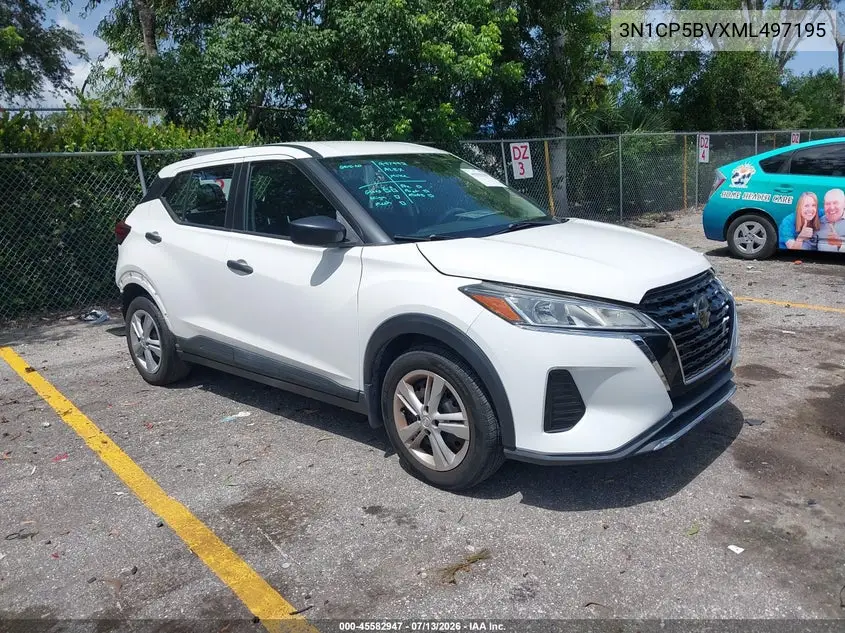 2021 Nissan Kicks S Xtronic Cvt VIN: 3N1CP5BVXML497195 Lot: 45582947