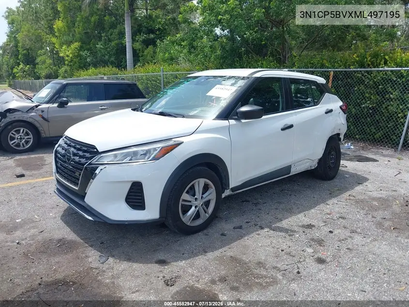 2021 Nissan Kicks S Xtronic Cvt VIN: 3N1CP5BVXML497195 Lot: 45582947