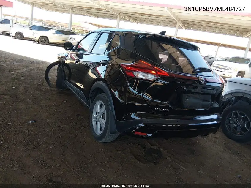 2021 Nissan Kicks S Xtronic Cvt VIN: 3N1CP5BV7ML484727 Lot: 45619704