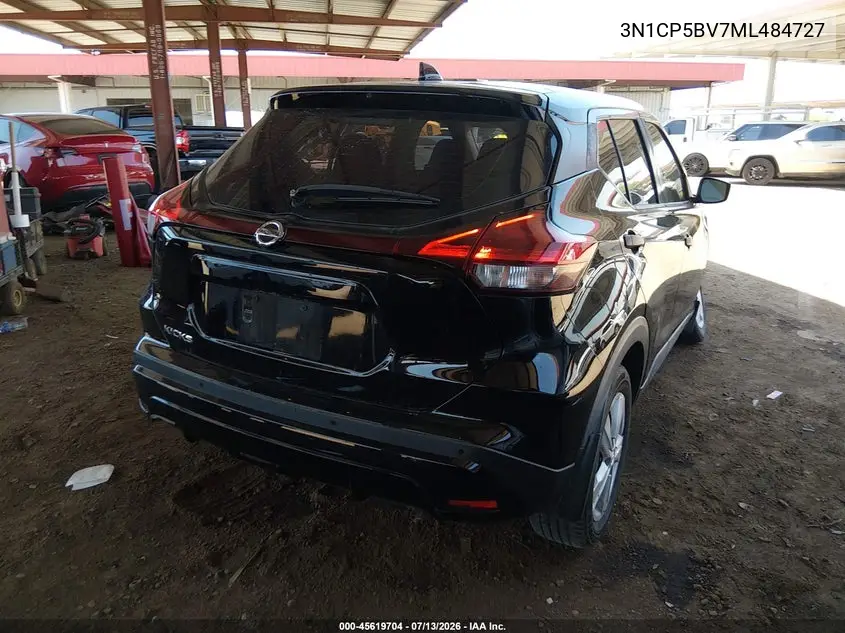 2021 Nissan Kicks S Xtronic Cvt VIN: 3N1CP5BV7ML484727 Lot: 45619704