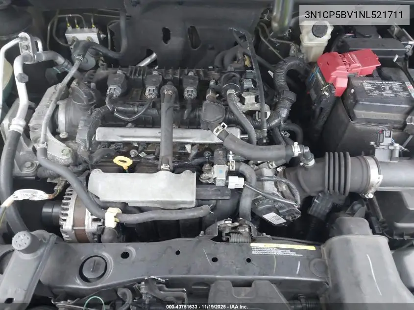 3N1CP5BV1NL521711 2022 Nissan Kicks S