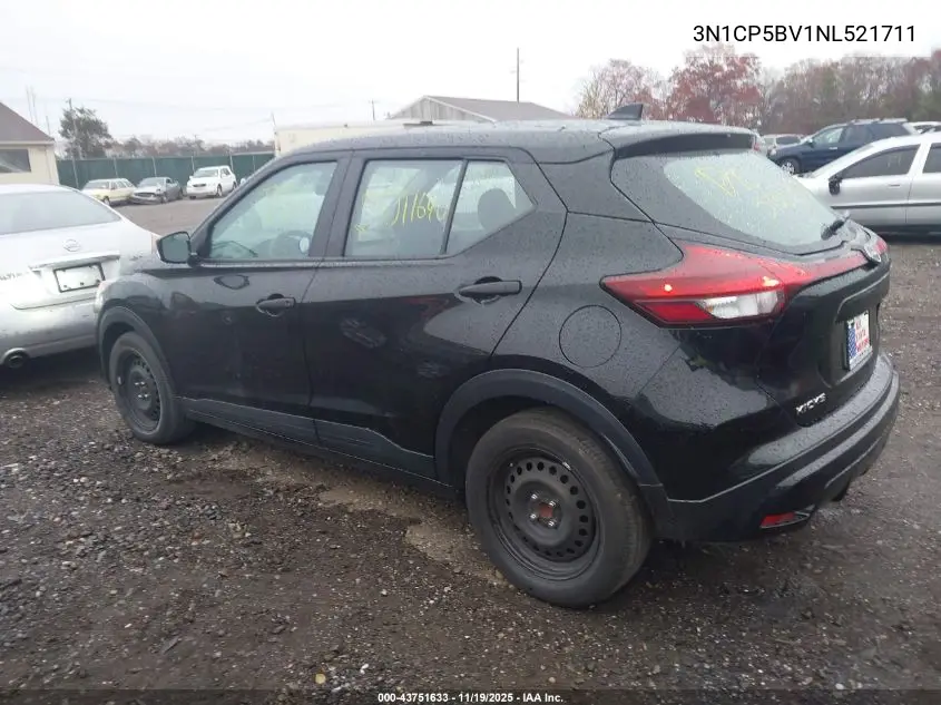 3N1CP5BV1NL521711 2022 Nissan Kicks S