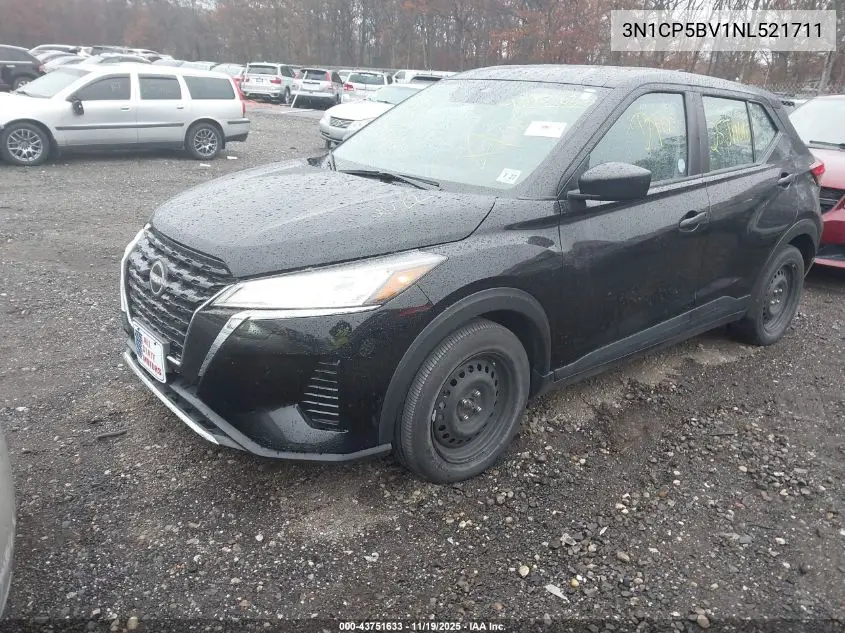 3N1CP5BV1NL521711 2022 Nissan Kicks S