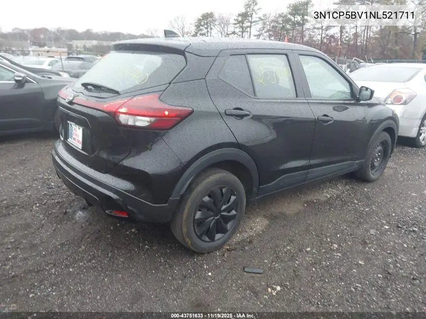 3N1CP5BV1NL521711 2022 Nissan Kicks S
