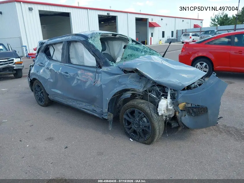 2022 Nissan Kicks Sr Xtronic Cvt VIN: 3N1CP5DV1NL497004 Lot: 45640435