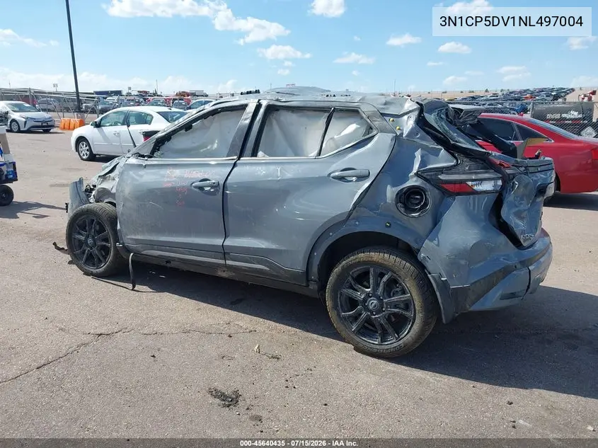 2022 Nissan Kicks Sr Xtronic Cvt VIN: 3N1CP5DV1NL497004 Lot: 45640435