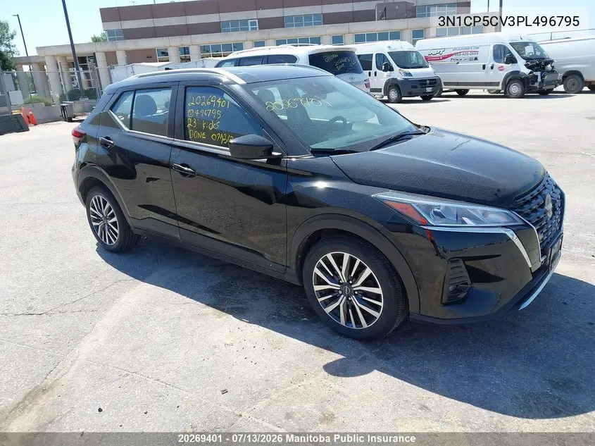 2023 Nissan Kicks Sv VIN: 3N1CP5CV3PL496795 Lot: 20269401