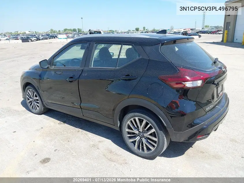 2023 Nissan Kicks Sv VIN: 3N1CP5CV3PL496795 Lot: 20269401