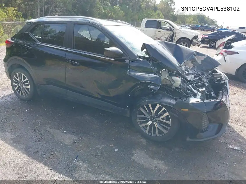 3N1CP5CV4PL538102 2023 Nissan Kicks Sv Xtronic Cvt
