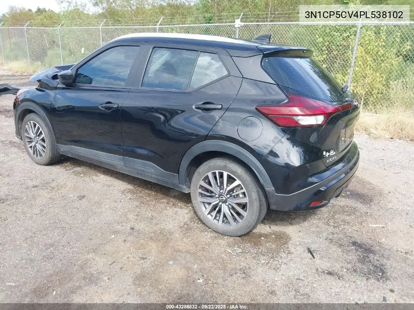 3N1CP5CV4PL538102 2023 Nissan Kicks Sv Xtronic Cvt