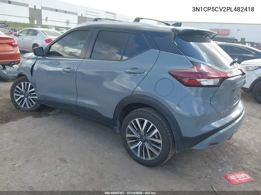 2023 Nissan Kicks Sv Xtronic Cvt VIN: 3N1CP5CV2PL482418 Lot: 45597357