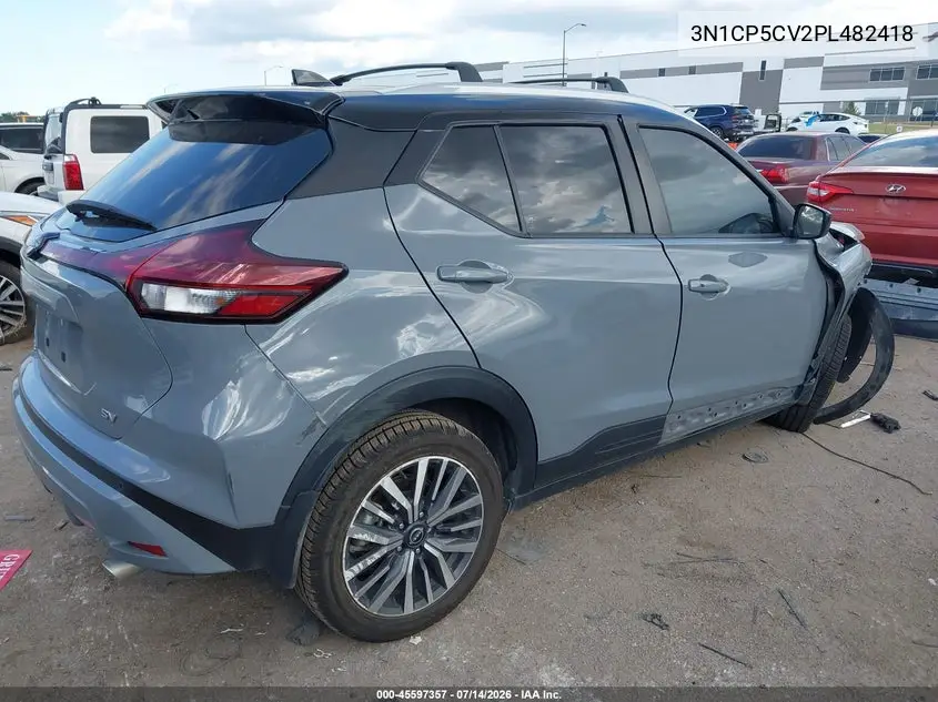 2023 Nissan Kicks Sv Xtronic Cvt VIN: 3N1CP5CV2PL482418 Lot: 45597357