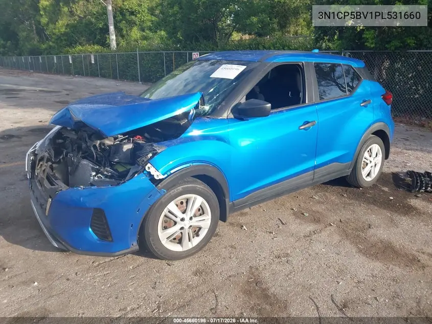 2023 Nissan Kicks S Xtronic Cvt VIN: 3N1CP5BV1PL531660 Lot: 45660196