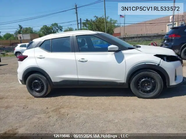 2024 Nissan Kicks Sv VIN: 3N1CP5CV1RL533572 Lot: 12619846