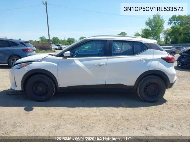 2024 Nissan Kicks Sv VIN: 3N1CP5CV1RL533572 Lot: 12619846